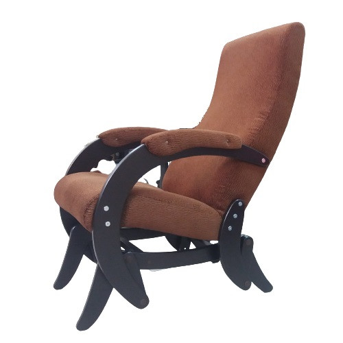 Кресло-качалка Бастион 1М гляйдер (велюр коричневое) - фото 1 - id-p202071971
