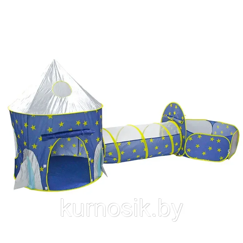 Детская игровая палатка AUSINI Ракета с туннелем и манежем, RE1311 - фото 1 - id-p202078732