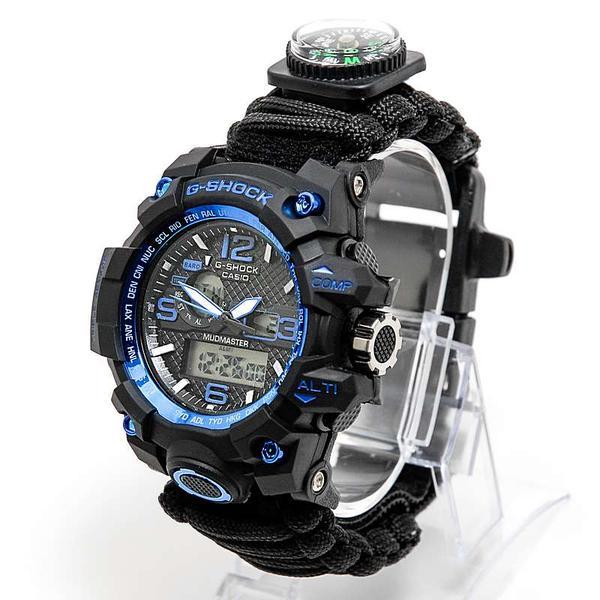 Тактические часы с браслетом из паракорда G-SHOCK 5478 выживальщика ремень - паракорд, компас - фото 5 - id-p202090960