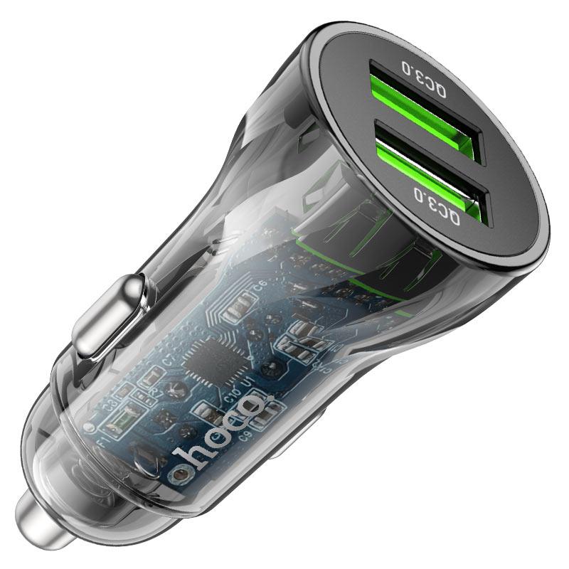 Автомобильное зарядное устройство Hoco Z47 QC 3.0, 20W, 2 USB - фото 2 - id-p202095080