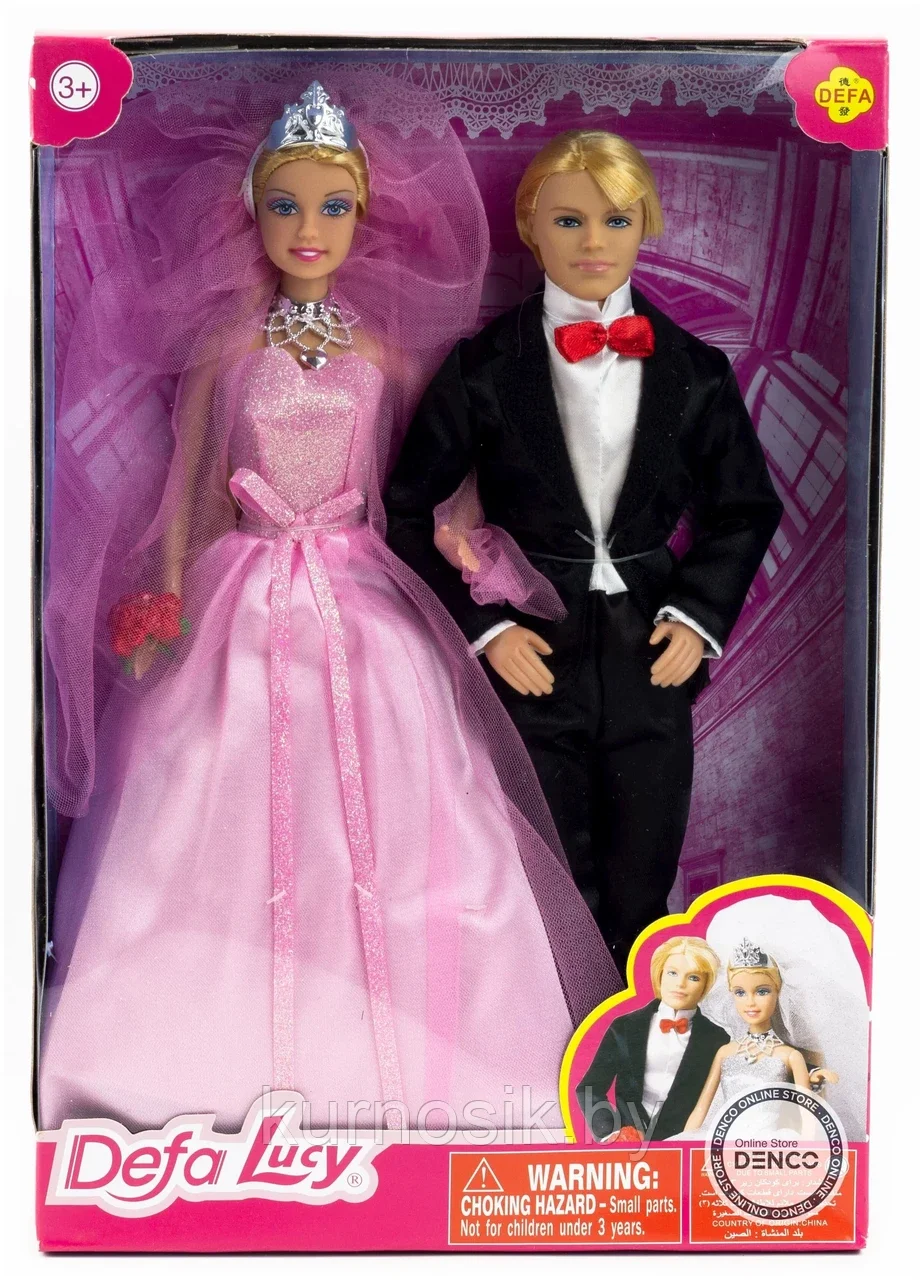 Набор кукол Defa Lucy Жених и невеста, 8305 розовый - фото 1 - id-p202095093