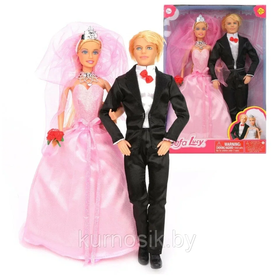 Набор кукол Defa Lucy Жених и невеста, 8305 розовый - фото 2 - id-p202095093