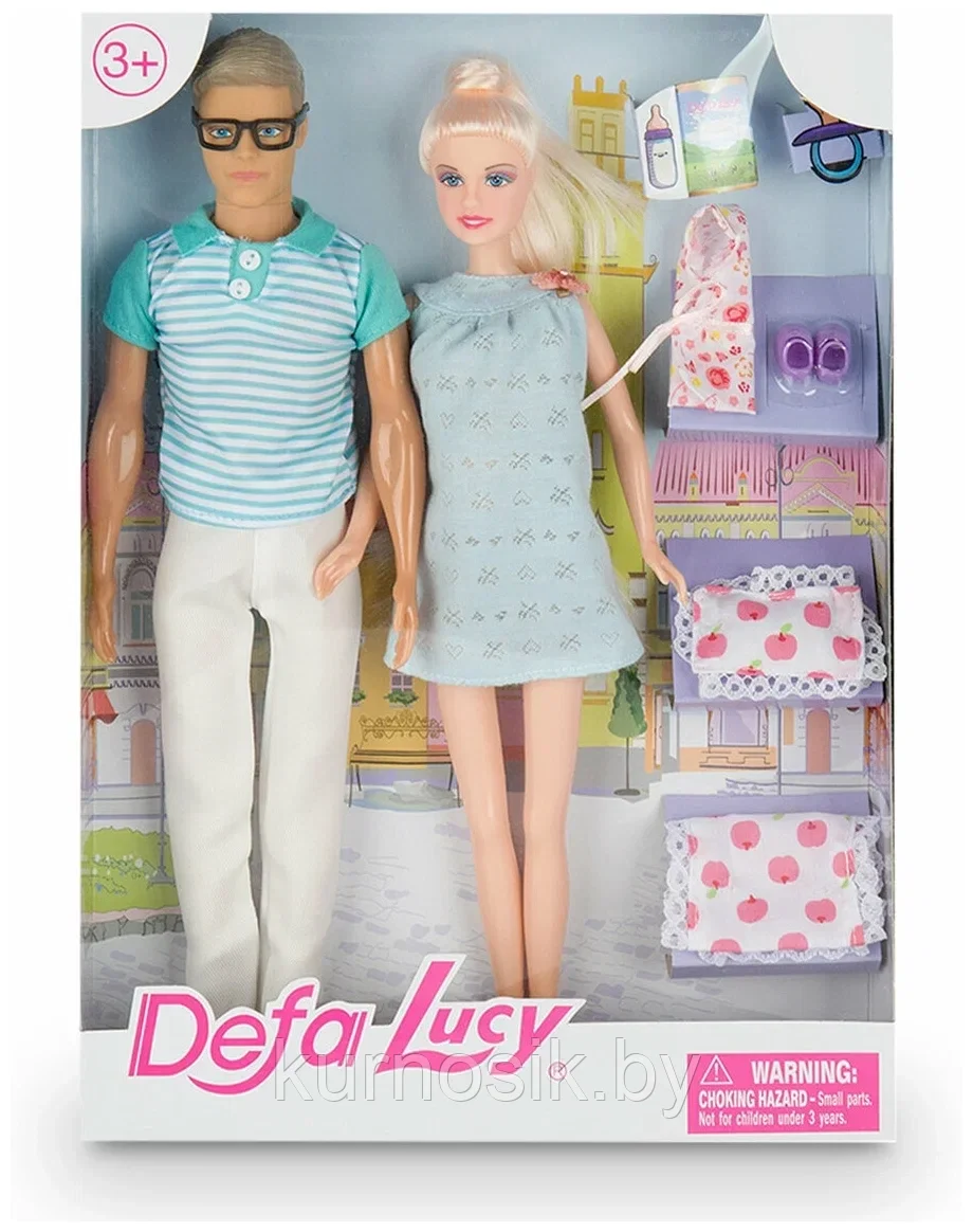 Набор кукол Defa Lucy Семья, 8349 голубой - фото 1 - id-p202095104