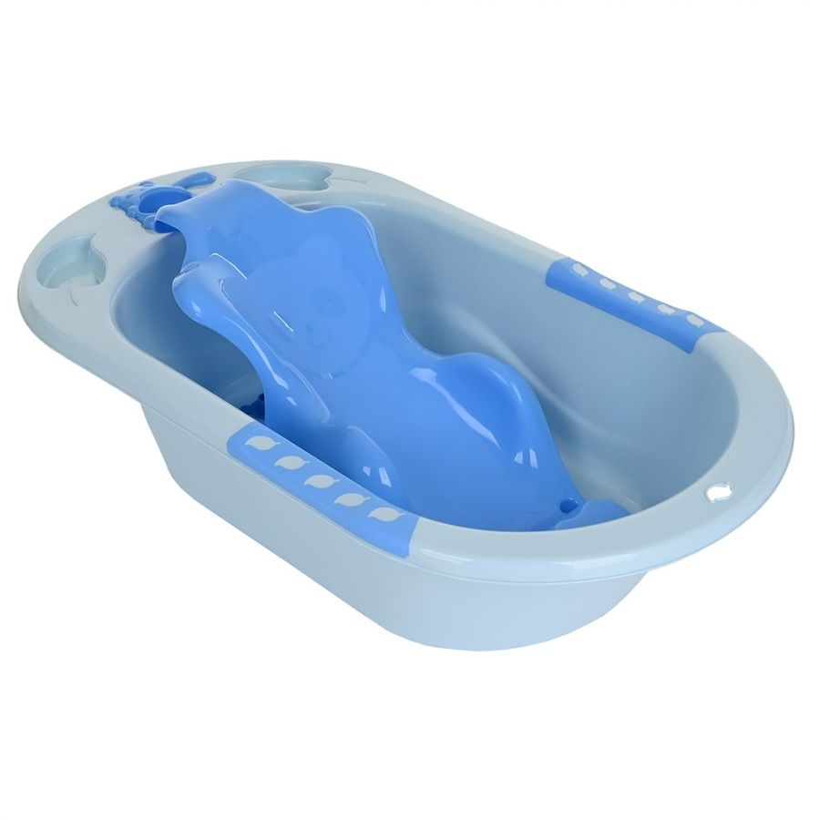 Детская ванна с горкой для купания PITUSO 89 см Голубая FG145-Blue - фото 1 - id-p202095283