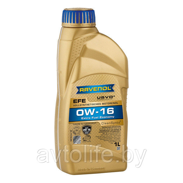 Синтетическое моторное масло Ravenol EFE 0W-16 1л