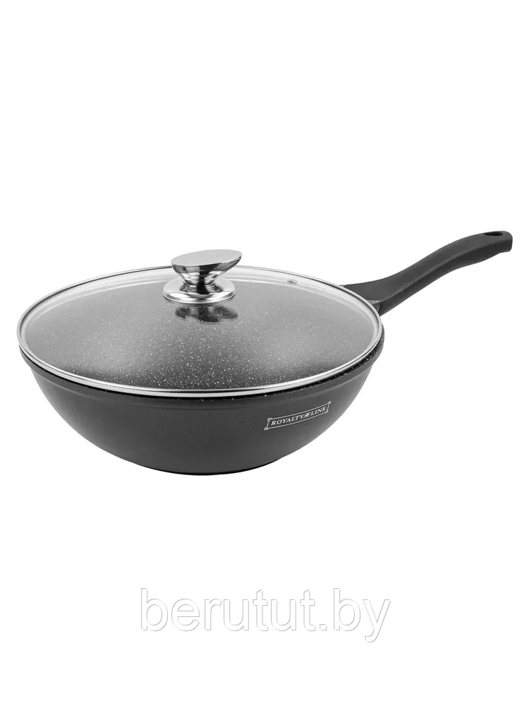 Сковорода-ВОК 28 см с крышкой Royalty Line RL-BW28M