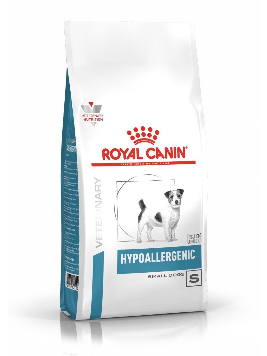"Royal Canin" Hypoallergenic Small Dog сухой диетический корм для взрослых собак при пищевой аллергии 1кг