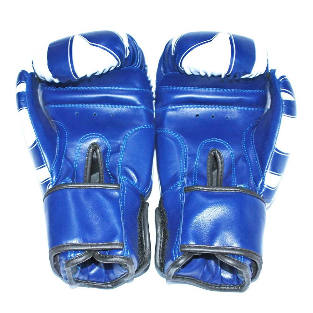 Набор для бокса детский (перчатки боксёрские + капа + бинты ) ZEZ sport синие 2 унций , Z-THAI-2-OZ - фото 2 - id-p202114863