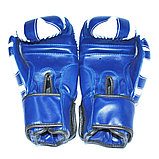 Набор для бокса детский (перчатки боксёрские + капа + бинты ) ZEZ sport  синие  6 унций , Z-THAI-6-OZ, фото 2