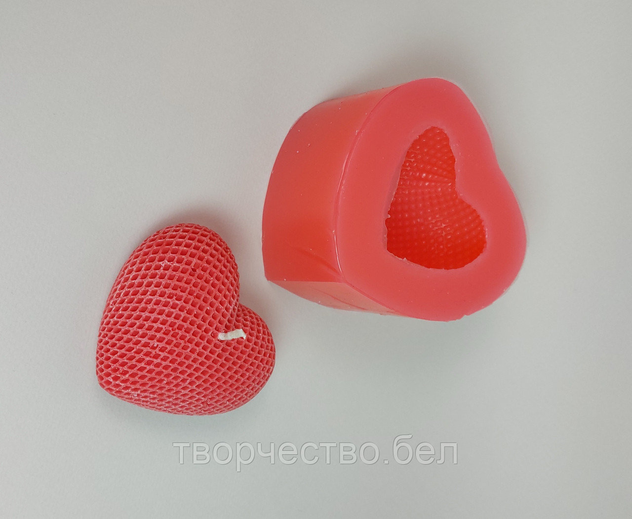 Силиконовая форма "Сердце" бол.,1 шт
