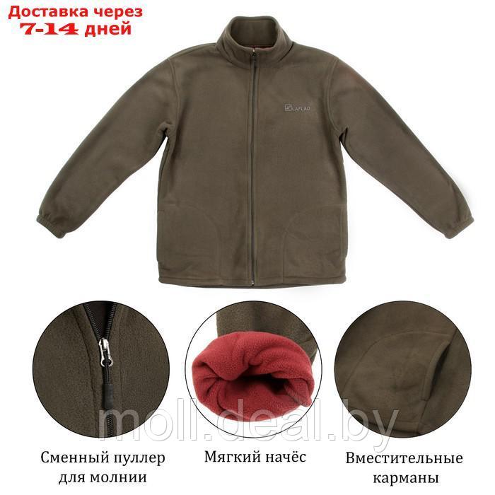 Флисовая куртка мужская, размер М, 46-48 - фото 3 - id-p202077132