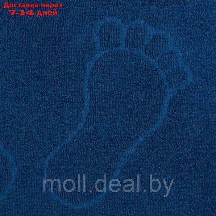 Полотенце махровое для ног 50х70см, синий хл100%, 400 г/м - фото 3 - id-p202077239