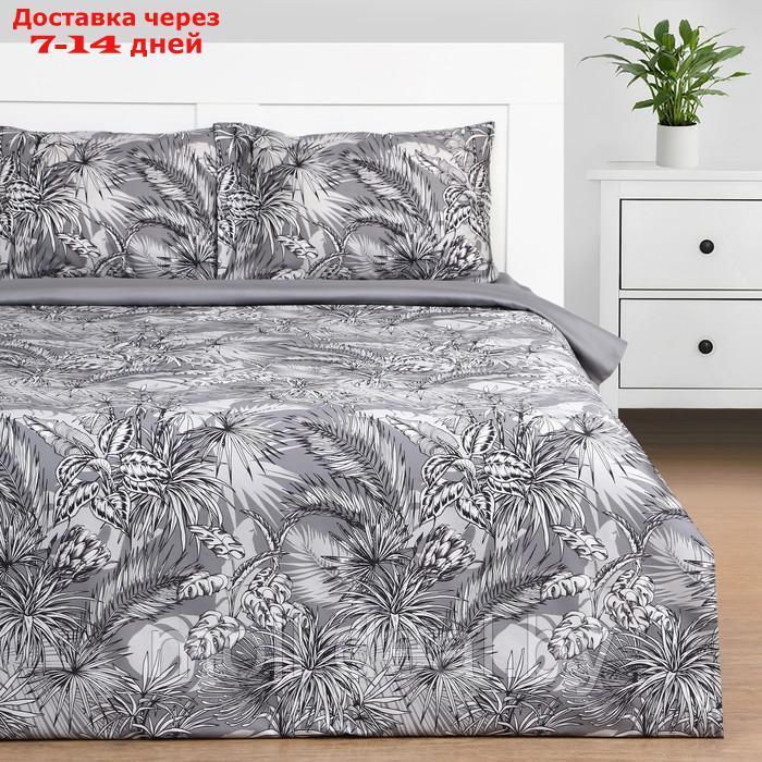 Комплект постельного белья "Этель" 1.5 сп Tropical vibes 143*215 см, 150*214 см, 50*70 см -2 шт, мако-сатин - фото 1 - id-p202077256