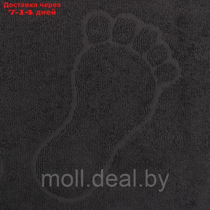 Полотенце махровое для ног 50х70см, графит хл100%, 400 г/м - фото 3 - id-p202077292