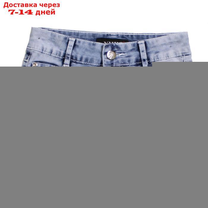 Шорты джинсовые для девочек, рост 122 см - фото 1 - id-p202066621