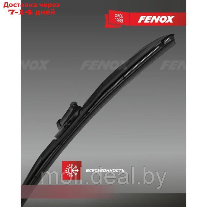 Щетка стеклоочистителя FENOX, 17"/430 мм, гибридная, крепления 15 в 1, WB43240 - фото 8 - id-p202077344