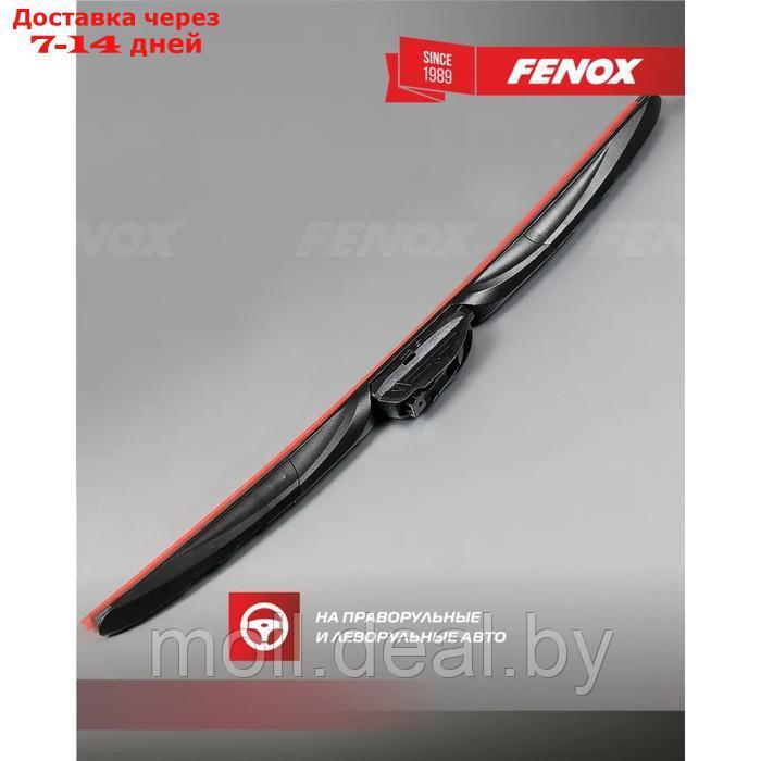 Щетка стеклоочистителя FENOX, 22"/550 мм, гибридная, крепления 15 в 1, WB55240 - фото 7 - id-p202077356