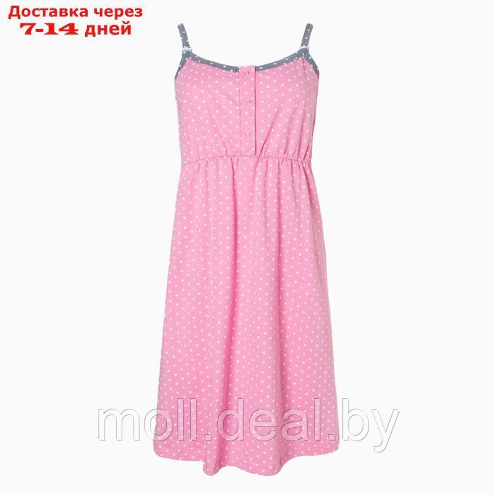 Комплект женский (сорочка/халат) для беременных, цвет серый, размер 48 - фото 4 - id-p202076074