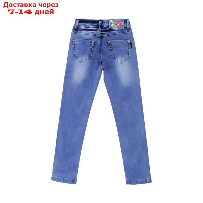 Костюм джинсовый для девочек, рост 116 см, цвет голубой - фото 7 - id-p202066055