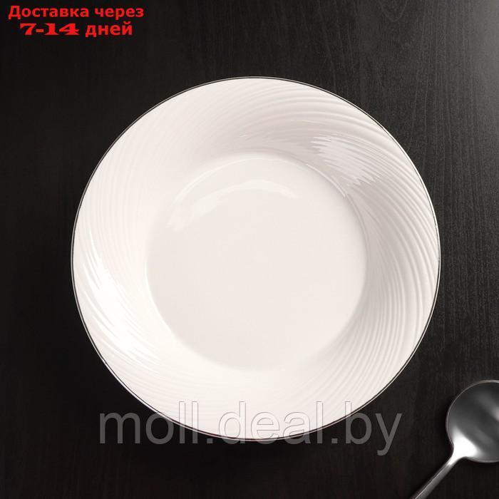 Тарелка суповая Magistro "La Perle", с утолщенным краем, 22 см - фото 3 - id-p202077762