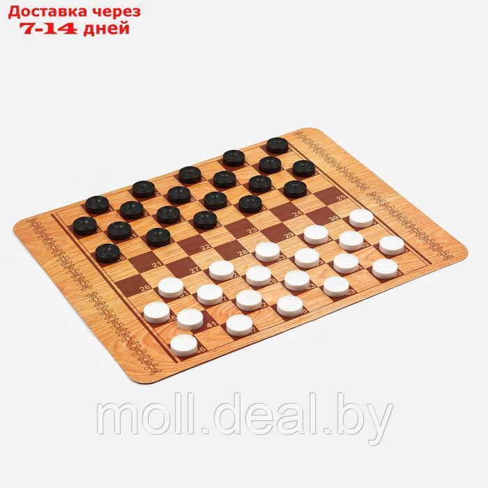 Настольная игра 3 в 1: шахматы, шашки классические, шашки стоклеточные - фото 3 - id-p202076636