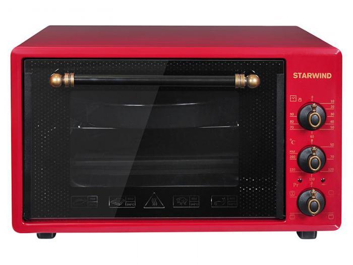 Домашняя мини печь для разогрева еды пищи духовка электрическая настольная духовой шкаф Starwind SMO2025 - фото 1 - id-p202118899