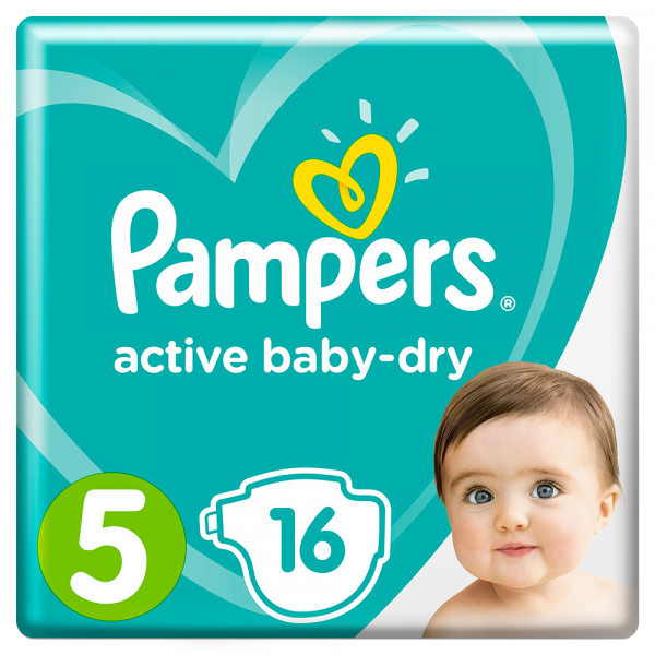 Подгузники Pampers Active Baby 5 (11-16кг) 16шт - фото 1 - id-p202120559