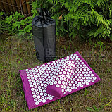 Набор для акупунктурного массажа 2 в 1 в чехле: коврик акупунктурные  подушка акупунктурная (Acupressure Mat, фото 5