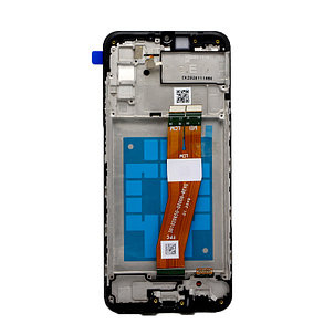 Дисплей (экран) для Samsung Galaxy A02S (A025) с тачскрином и рамкой, черный, фото 2