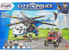Конструктор 1201 Winner City Police Полицейский вертолет, 415 деталей