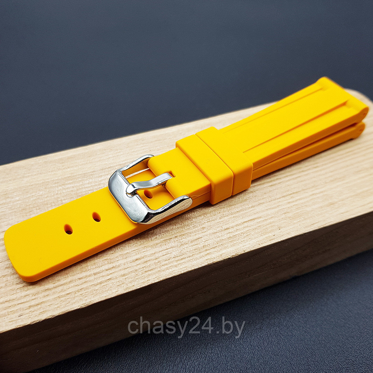 РЕМЕШОК КАУЧУКОВЫЙ STAILER ДЛЯ НАРУЧНЫХ ЧАСОВ 22 ММ АРТИКУЛ BC108-22-ORANGE - фото 3 - id-p202171230