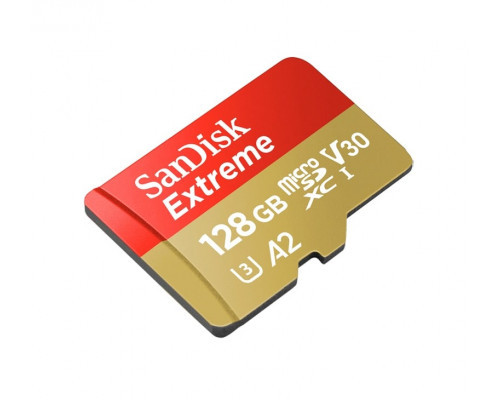 Карта памяти micro SDXC 128 GB SanDisk Class10 Extreme UHS-I U3 (190/90 Mb/s) 4K Ultra HD - фото 1 - id-p202171294