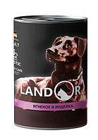 Консервы для собак LANDOR Adult All Breed (ягненок, индейка) 400 гр