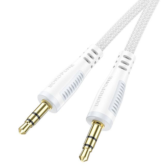 Аудио-кабель AUX Borofone BL14, длина 1 метр (Белый) - фото 2 - id-p201982015