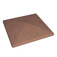 Крышка для забора бетонная 450*450*80 мм (Цвет шоколад)