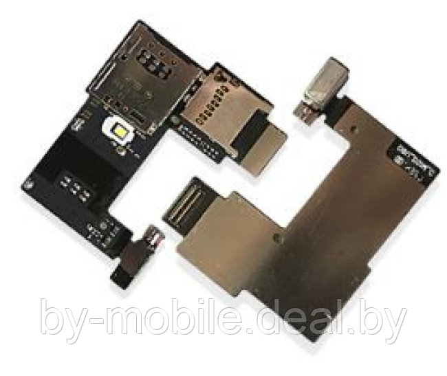 Коннектор SIM и flash-памяти Motorola Moto G2 (XT1064) - фото 1 - id-p201938058