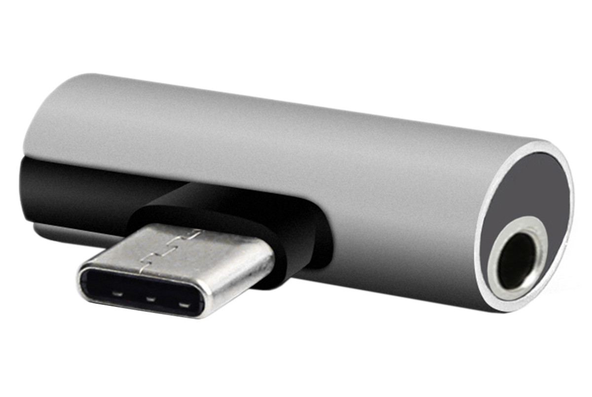 Адаптер - переходник SiPL USB Type C / USB Type C и Jack 3,5 мм (зарядка+наушники) - фото 3 - id-p202187529
