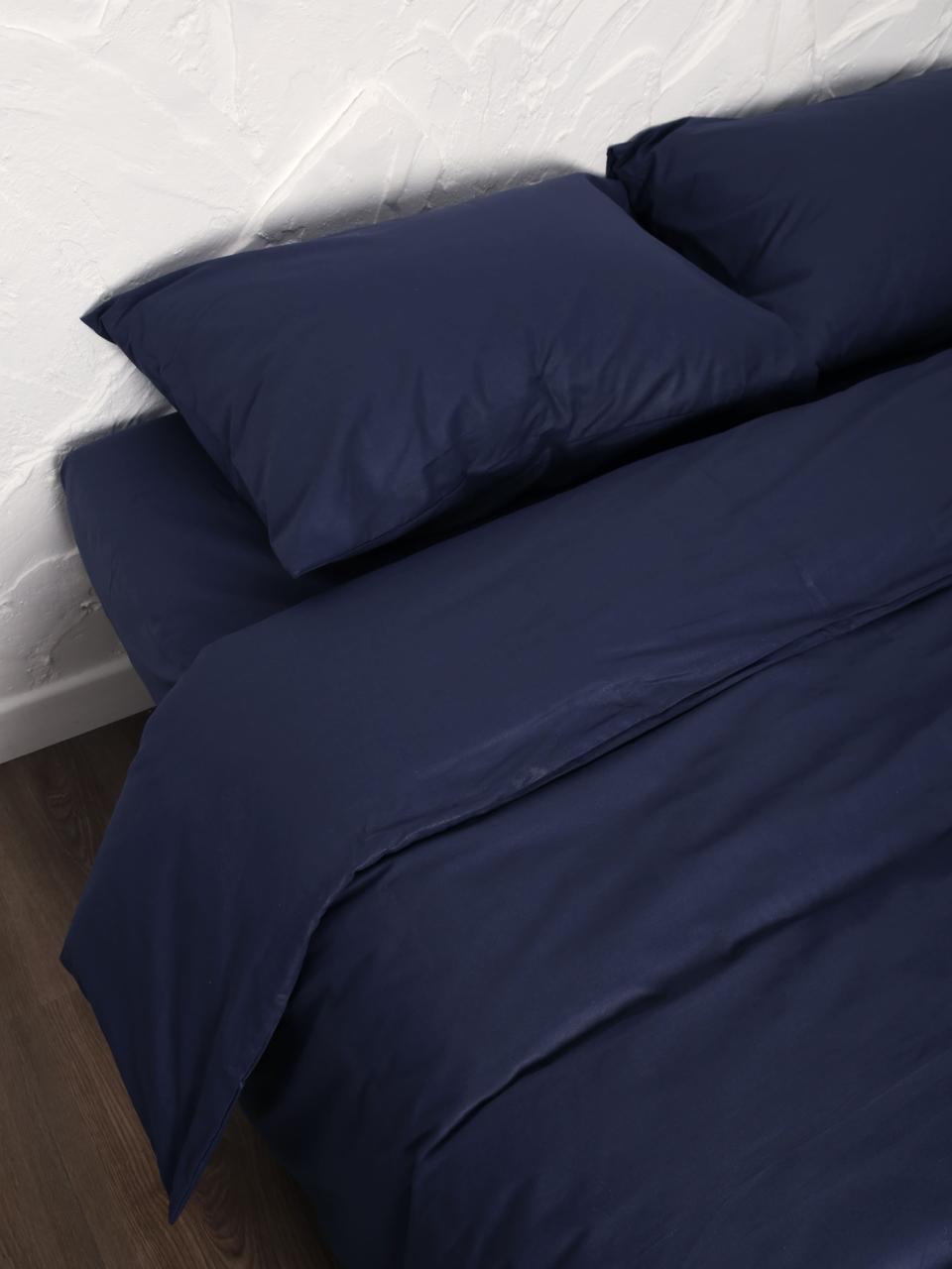Комплект постельного двуспальный евро Emily 50, темно-синий - фото 5 - id-p201302560