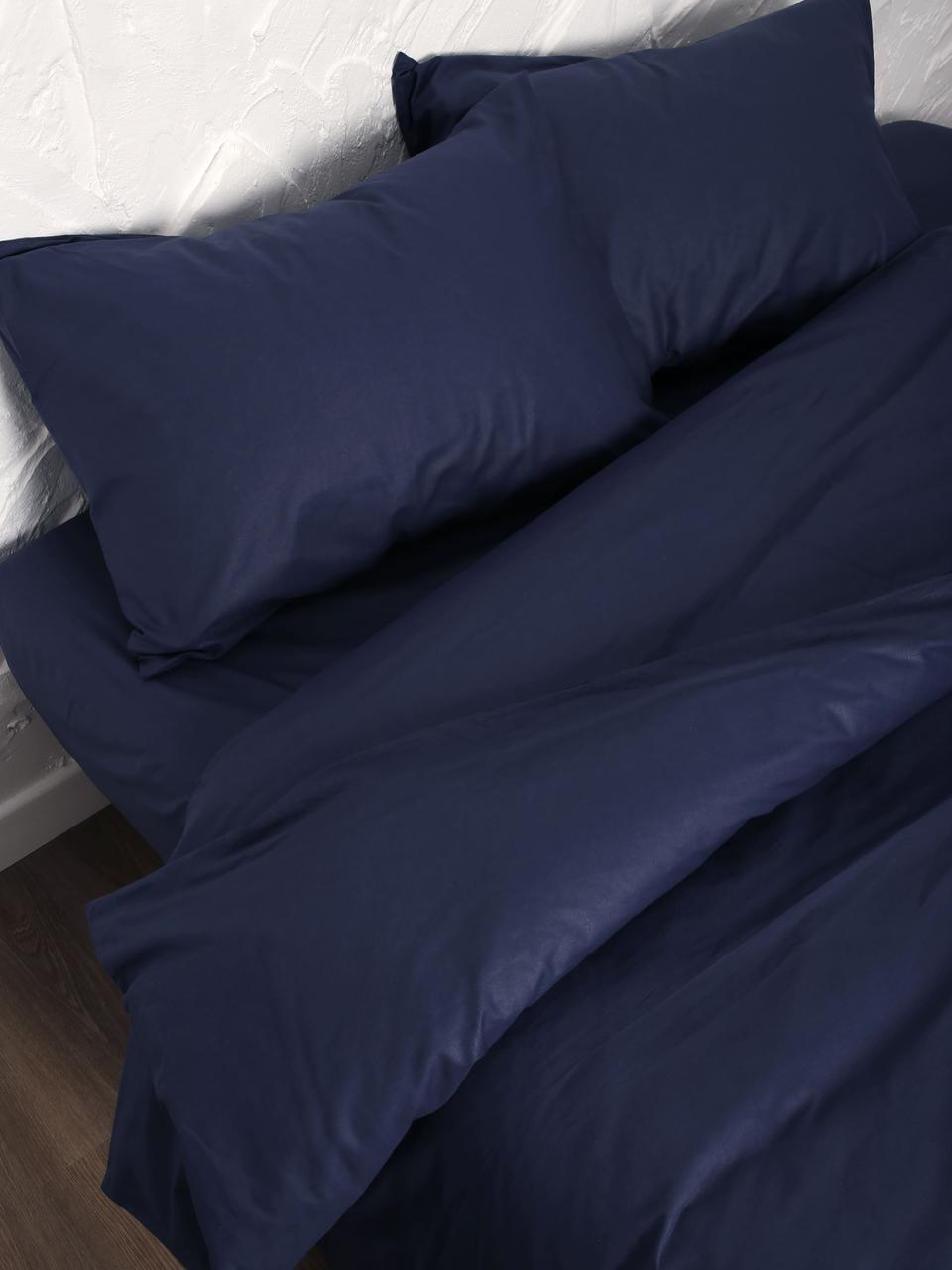 Комплект постельного двуспальный евро Emily 50, темно-синий - фото 4 - id-p201302560