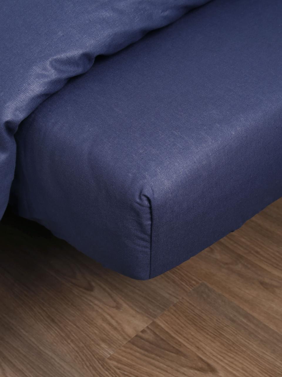 Комплект постельного двуспальный евро Emily 70, темно-синий - фото 6 - id-p201302723
