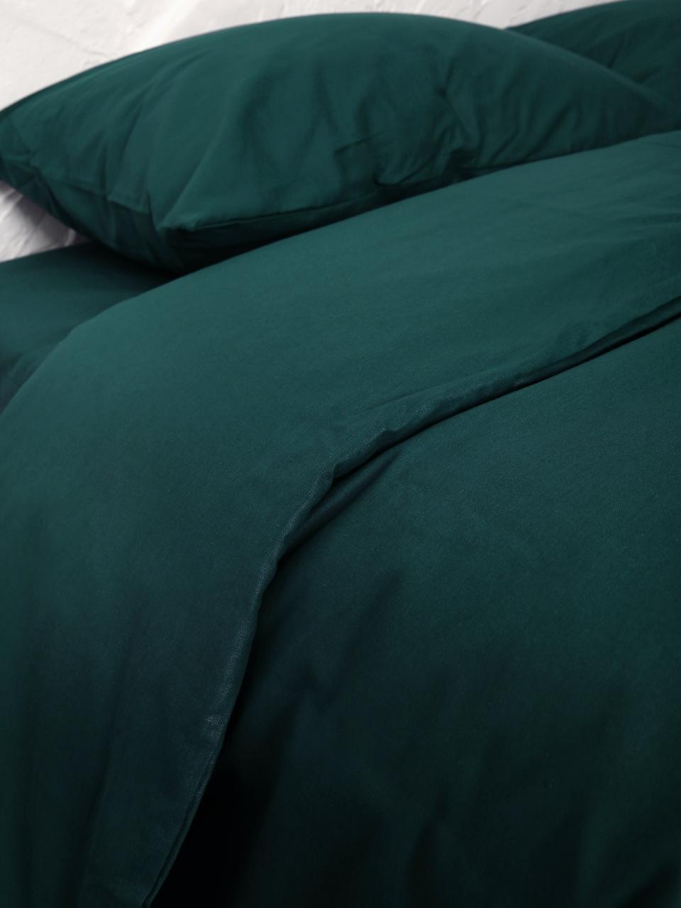 Комплект постельного двуспальный евро Emily 50, темно-бирюзовый - фото 4 - id-p201302295
