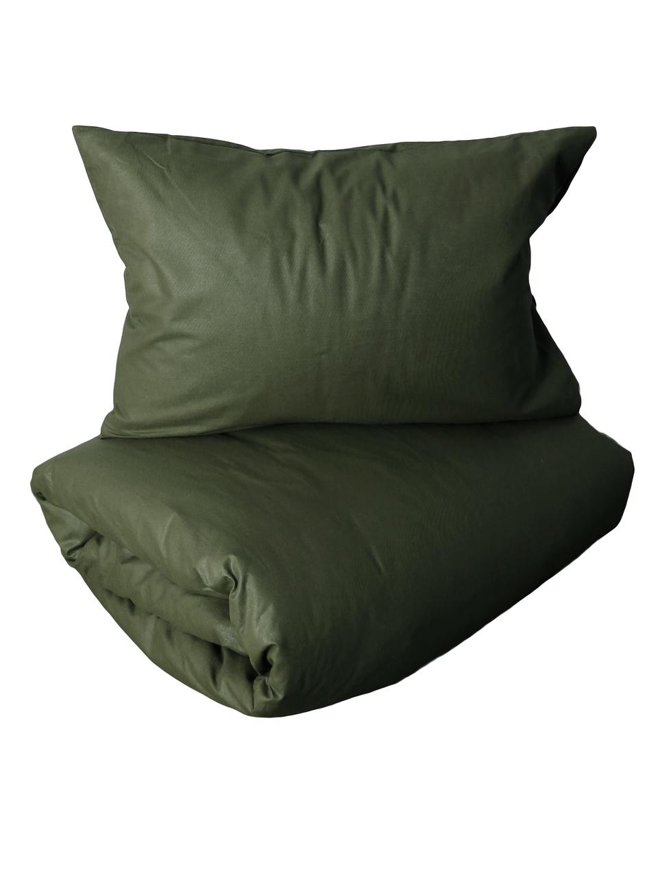 Комплект постельного двуспальный евро Emily 50, Темно-зеленый - фото 1 - id-p162472508