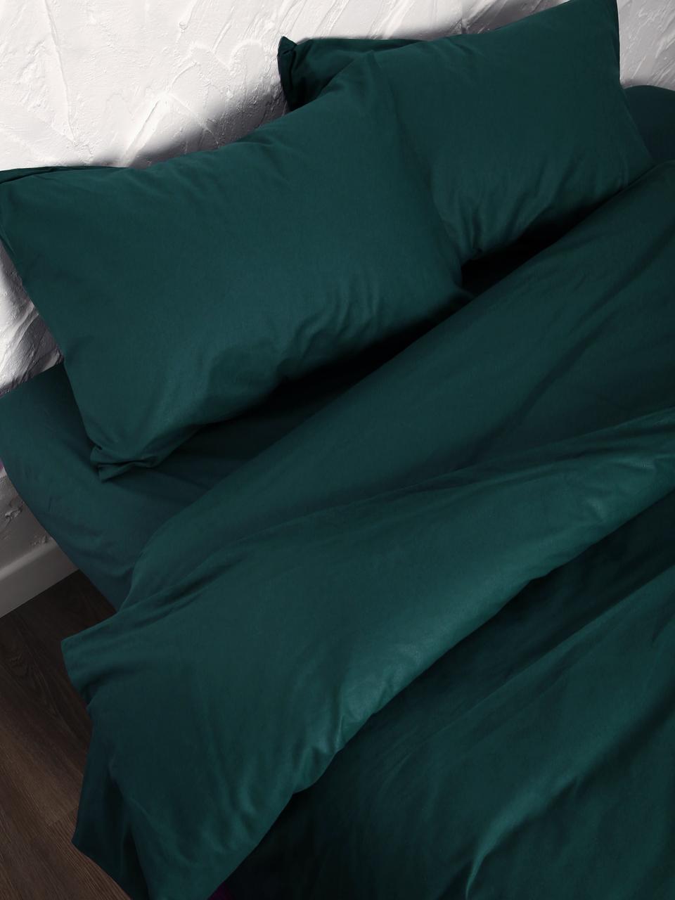 Комплект постельного двуспальный Emily 50, темно-бирюзовй - фото 3 - id-p201300509