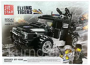 Конструктор 20041 JIE STAR Flying Tigers Военный внедорожник, 190 деталей