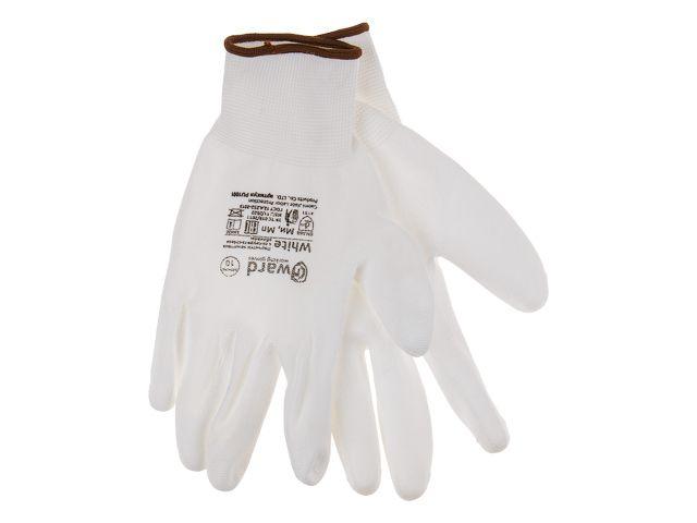 Перчатки нейлон, полиуретановое покрытие, белые Модель:TR -540 - фото 1 - id-p202201515