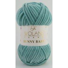Пряжа плюшевая Wolans Bunny Baby (Банни Бейби) цвет 56 бирюзовый