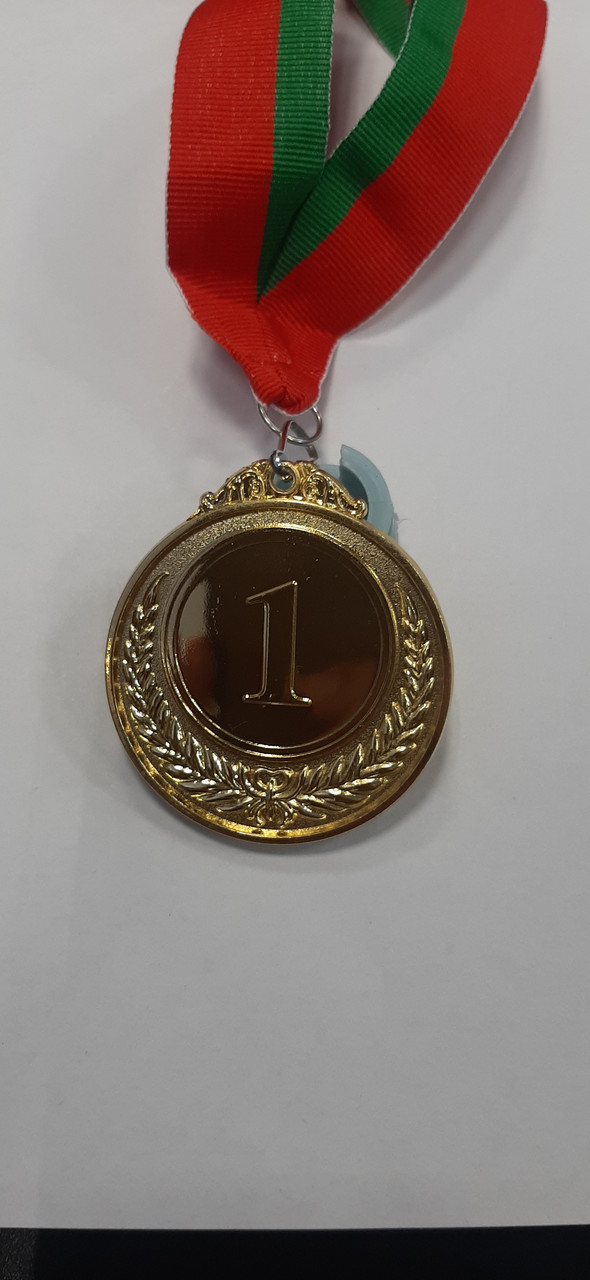 Медаль 5 см с ленточкой 1 место ,5,2 RIM-1 - фото 1 - id-p7130024