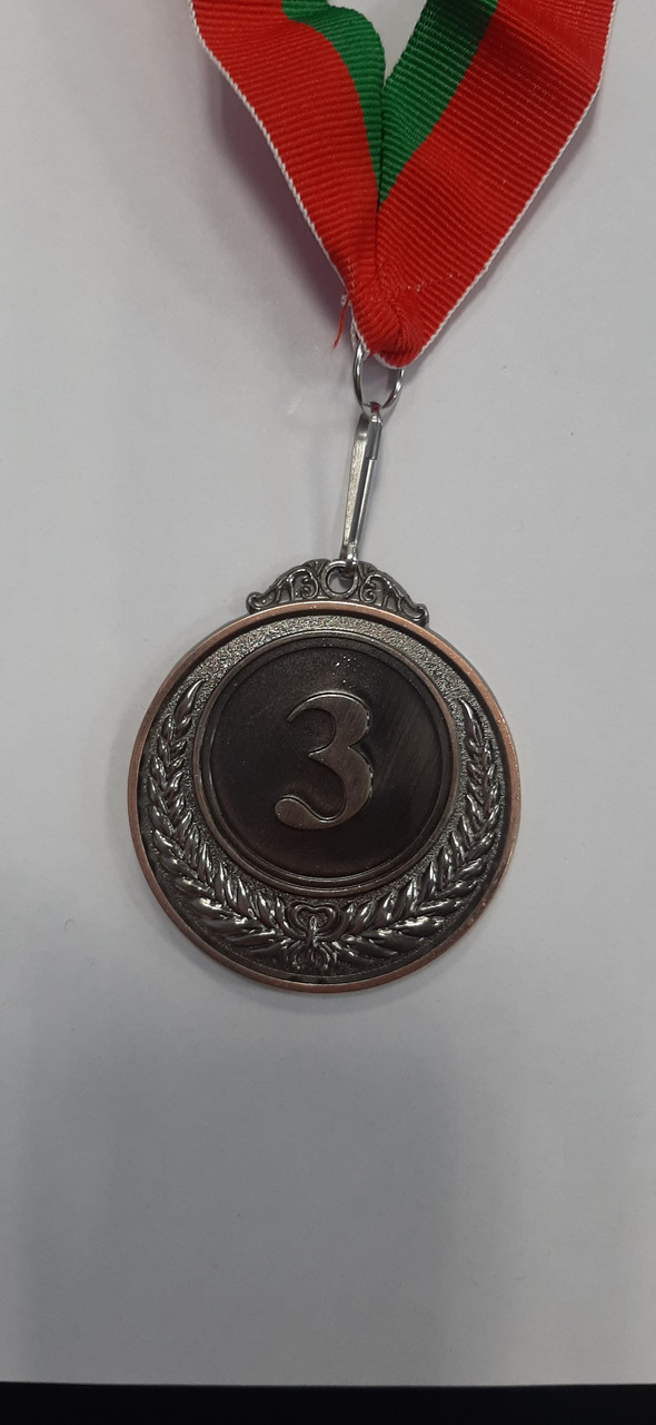 Медаль 5 см с ленточкой 3 место ,5,2 RIM-1 Бронзовый - фото 1 - id-p202203373