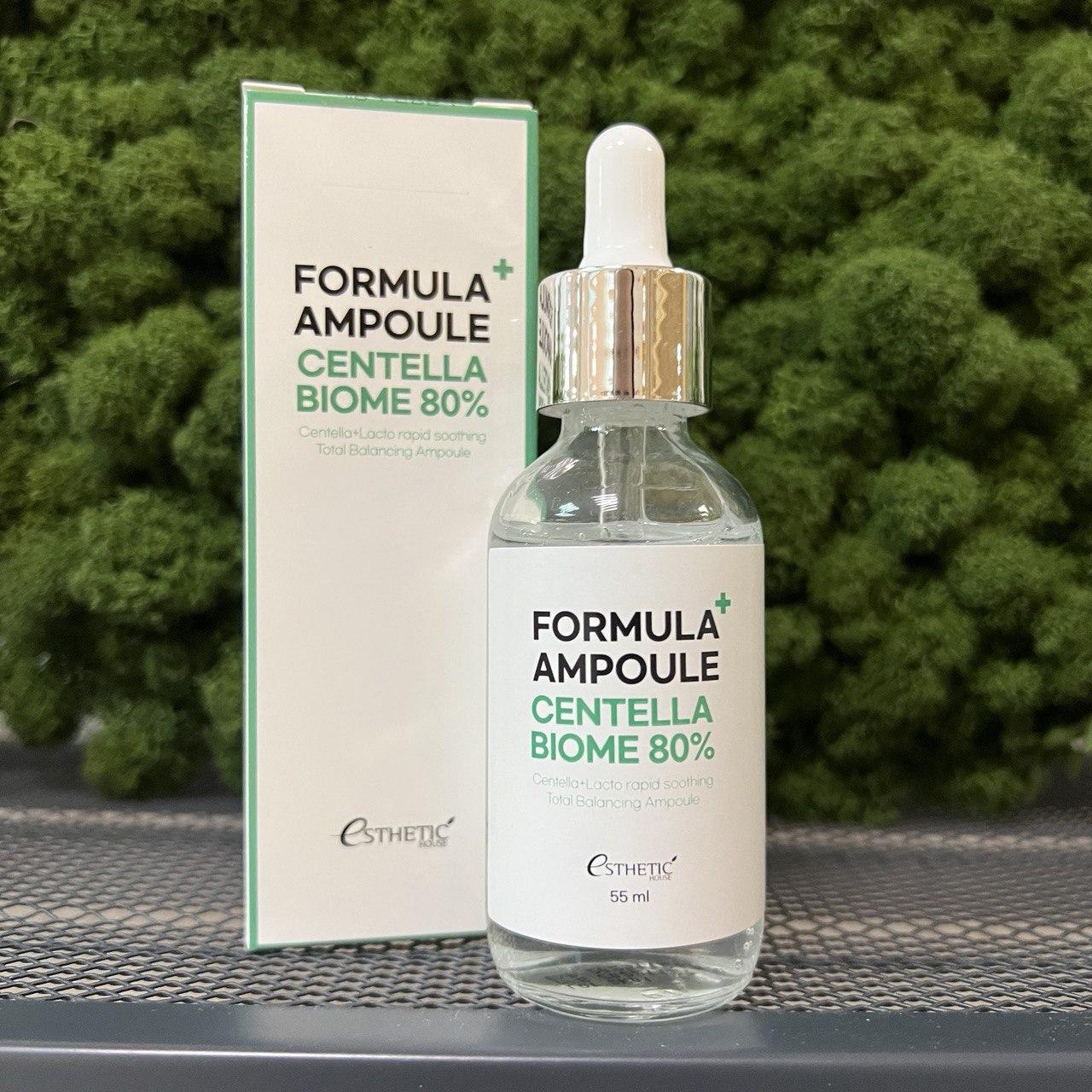 Сыворотка для лица Esthetic House Formula Ampoule Centella Biome 80%, 55мл - фото 1 - id-p202203403