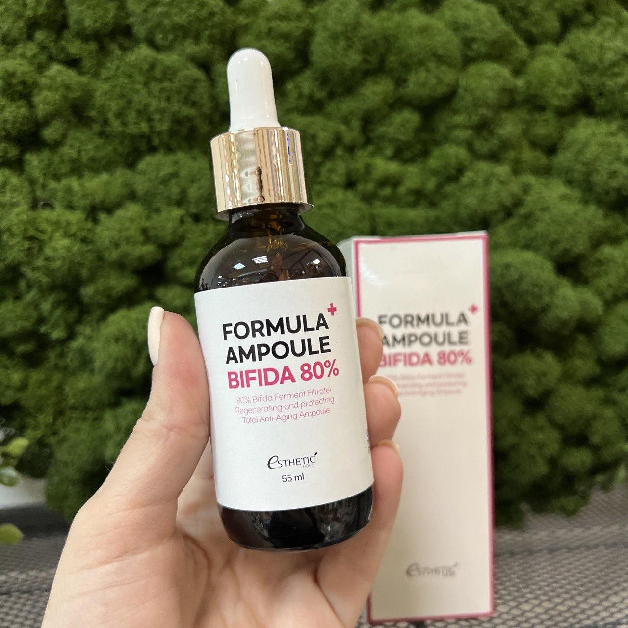 Сыворотка для лица с бифидабактериями Esthetic House Formula Ampoule Bifida 80%, 55мл - фото 2 - id-p202203404